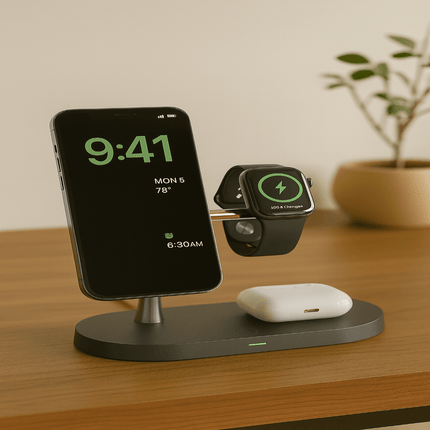 MagTrio™ Laadstation | Laad je iPhone, Watch en AirPods tegelijk op