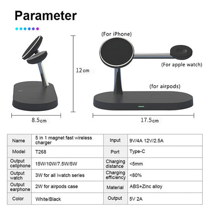 MagTrio™ Laadstation | Laad je iPhone, Watch en AirPods tegelijk op
