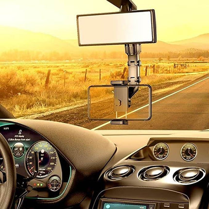 DriveView™ Telefoonhouder Spiegel | Veilig navigeren zonder je blik van de weg te halen