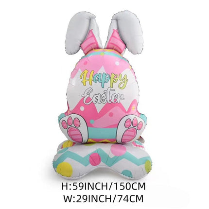 BunnyGlow™ 3D Folieballonnen | Maak jouw paastfeest onvergetelijk met levensgrote paasbalonnen