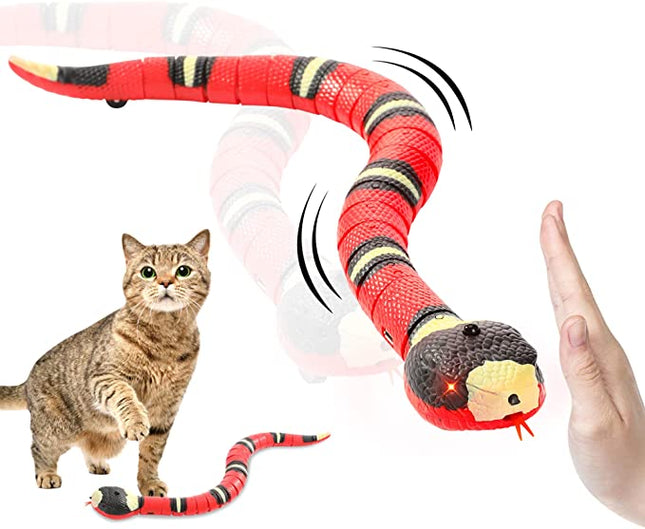 SnakePlay™ Interactief Kattenspeeltje | Realistische slang die jouw kat blijft uitdagen