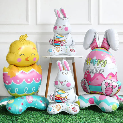 BunnyGlow™ 3D Folieballonnen | Maak jouw paastfeest onvergetelijk met levensgrote paasbalonnen