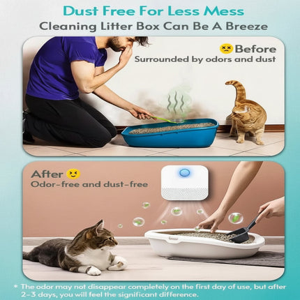 FreshPaw™ Geurneutralisator | Houd de kattenbakomgeving fris en geurvrij