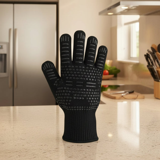 GrillGuard™ BBQ Handschoenen | Bescherm je handen tegen extreme hitte tijdens koken en grillen