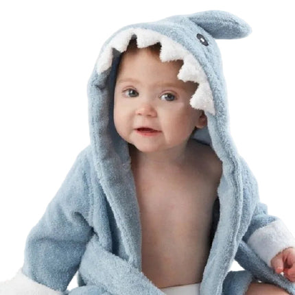 CuddleZoo™ Baby Badjas met Dierenprint | Zacht, warm en onweerstaanbaar schattig na elk badmoment