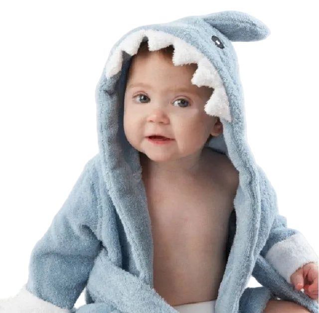 CuddleZoo™ Baby Badjas met Dierenprint | Zacht, warm en onweerstaanbaar schattig na elk badmoment