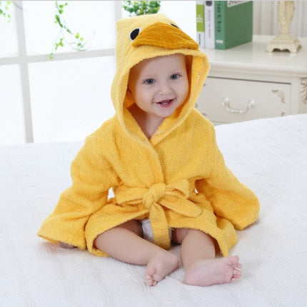 CuddleZoo™ Baby Badjas met Dierenprint | Zacht, warm en onweerstaanbaar schattig na elk badmoment