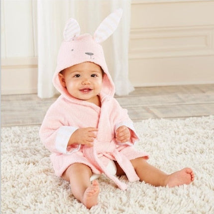 CuddleZoo™ Baby Badjas met Dierenprint | Zacht, warm en onweerstaanbaar schattig na elk badmoment