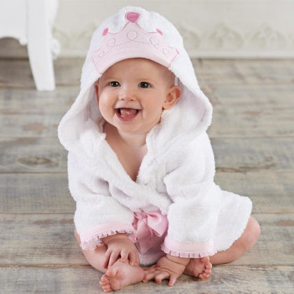 CuddleZoo™ Baby Badjas met Dierenprint | Zacht, warm en onweerstaanbaar schattig na elk badmoment