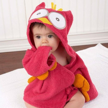 CuddleZoo™ Baby Badjas met Dierenprint | Zacht, warm en onweerstaanbaar schattig na elk badmoment