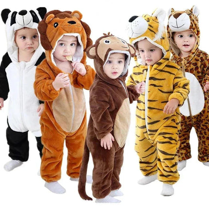 CuddleCritters™ Baby Rompertjes met Dierenprint | Zacht, warm en onweerstaanbaar schattig voor elke dag