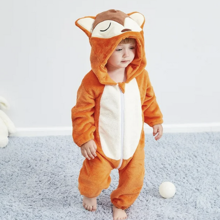 CuddleCritters™ Baby Rompertjes met Dierenprint | Zacht, warm en onweerstaanbaar schattig voor elke dag
