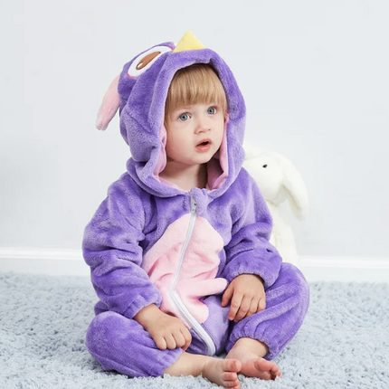 CuddleCritters™ Baby Rompertjes met Dierenprint | Zacht, warm en onweerstaanbaar schattig voor elke dag