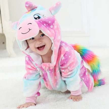 CuddleCritters™ Baby Rompertjes met Dierenprint | Zacht, warm en onweerstaanbaar schattig voor elke dag
