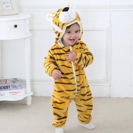 CuddleCritters™ Baby Rompertjes met Dierenprint | Zacht, warm en onweerstaanbaar schattig voor elke dag