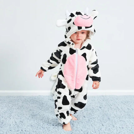 CuddleCritters™ Baby Rompertjes met Dierenprint | Zacht, warm en onweerstaanbaar schattig voor elke dag