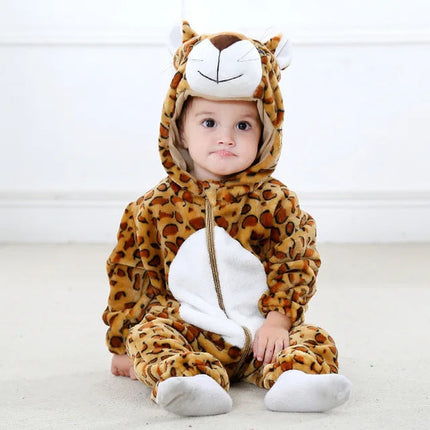 CuddleCritters™ Baby Rompertjes met Dierenprint | Zacht, warm en onweerstaanbaar schattig voor elke dag