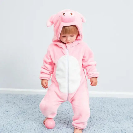 CuddleCritters™ Baby Rompertjes met Dierenprint | Zacht, warm en onweerstaanbaar schattig voor elke dag