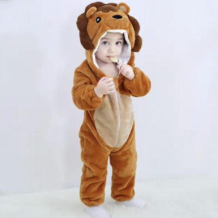 CuddleCritters™ Baby Rompertjes met Dierenprint | Zacht, warm en onweerstaanbaar schattig voor elke dag