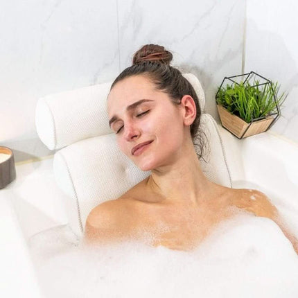 BathCloud™ Badkussen | Luxe nek- en hoofdsteun voor ultieme ontspanning