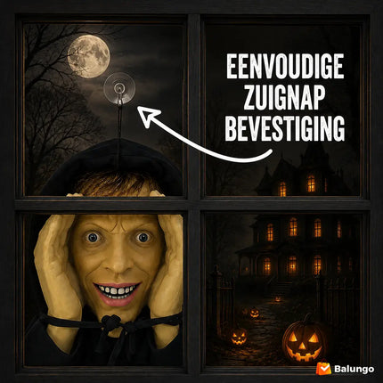 PeekScare™ Griezelige Halloween raamdecoratie | Een onverwachte blik die iedereen de stuipen op het lijf jaagt