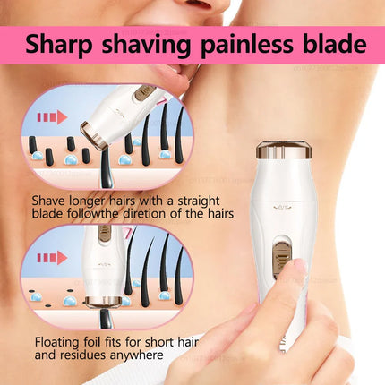 SilkShave™ Dames Scheertrimmer | Glad, snel en comfortabel ontharen
