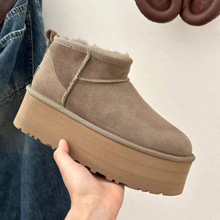 CozyStep™ Dames Enkellaarzen met Plateauzool | Warmte en stijl, perfect voor de winter