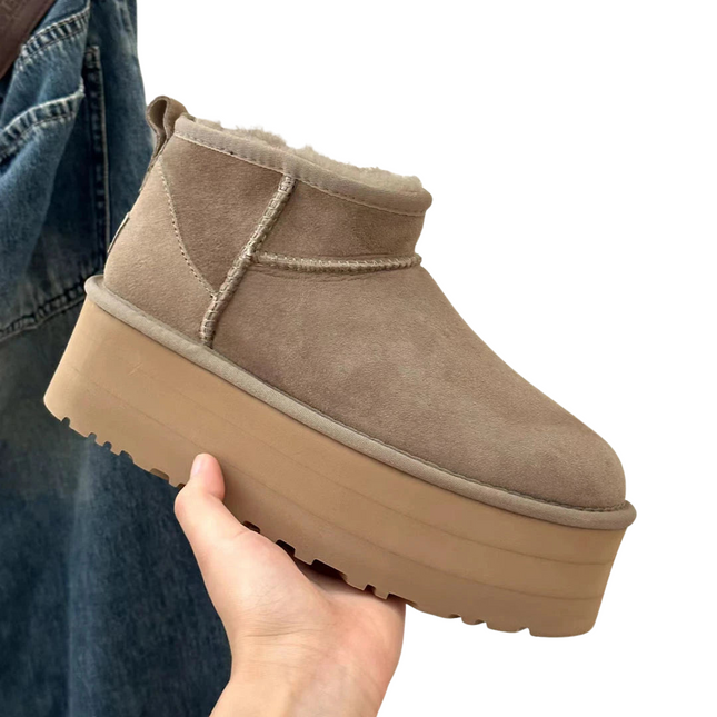 CozyStep™ Dames Enkellaarzen met Plateauzool | Warmte en stijl, perfect voor de winter