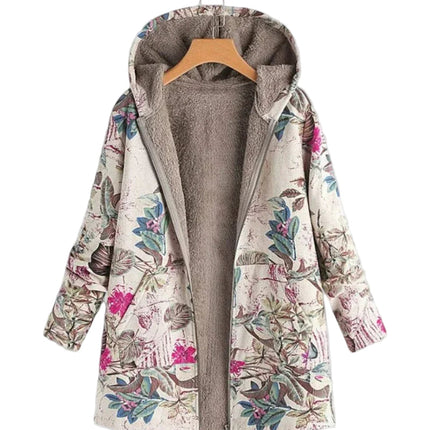 CozyBloom™ Dames Fleecejack met Capuchon | Warm, lichtgewicht en perfect voor laagjes
