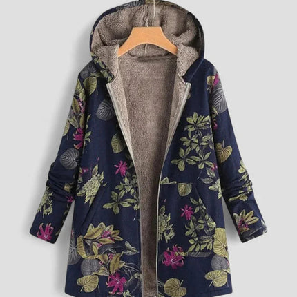 CozyBloom™ Dames Fleecejack met Capuchon | Warm, lichtgewicht en perfect voor laagjes