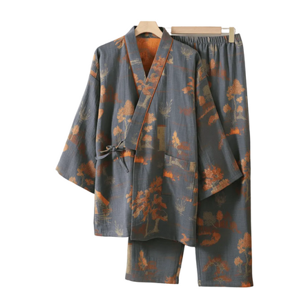 PaintDrape™ Kimono Pyjamaset | Ontspan in stijl met ultiem comfort en elegantie