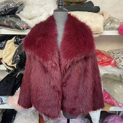 CozyFur™ Dames Korte Jas van Imitatiebont | Warm en stijlvol, perfect voor herfst en winter