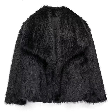 CozyFur™ Dames Korte Jas van Imitatiebont | Warm en stijlvol, perfect voor herfst en winter