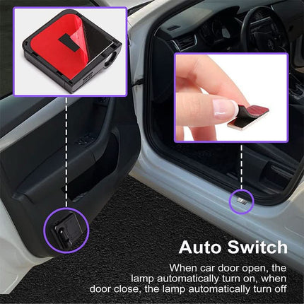 LumiDoor™ LED Projector | Geef je auto een luxe uitstraling bij elke deuropening
