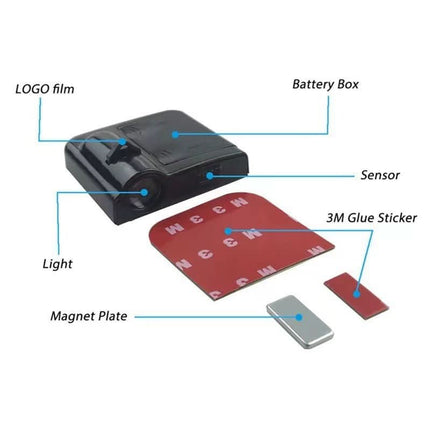 LumiDoor™ LED Projector | Geef je auto een luxe uitstraling bij elke deuropening