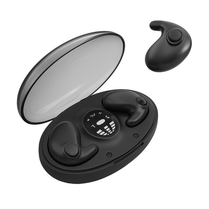 SleepSound™ Draadloze Mini Oordopjes | Ultiem comfort en rustgevende audio, dag en nacht