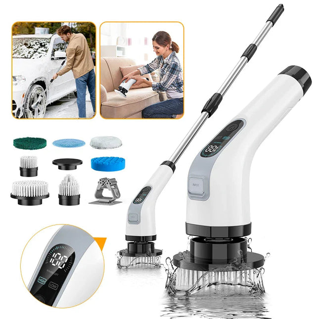 SpinClean™ Draadloze Reinigingsborstel | Krachtig schoonmaken zonder moeite en zonder snoeren