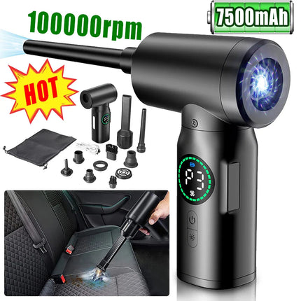 AirClean™ 2-in-1 Luchtzuiger en Blazer | Krachtig reinigen en stofvrij maken in één compact apparaat