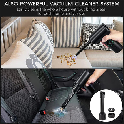 AirClean™ 2-in-1 Luchtzuiger en Blazer | Krachtig reinigen en stofvrij maken in één compact apparaat