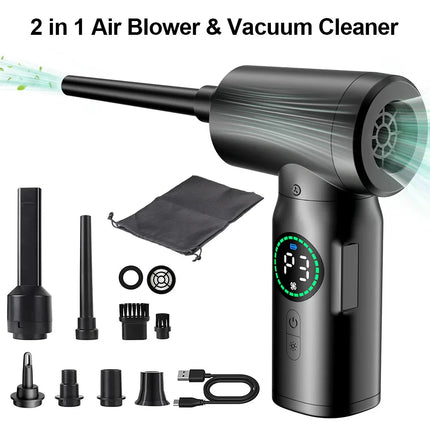 AirClean™ 2-in-1 Luchtzuiger en Blazer | Krachtig reinigen en stofvrij maken in één compact apparaat