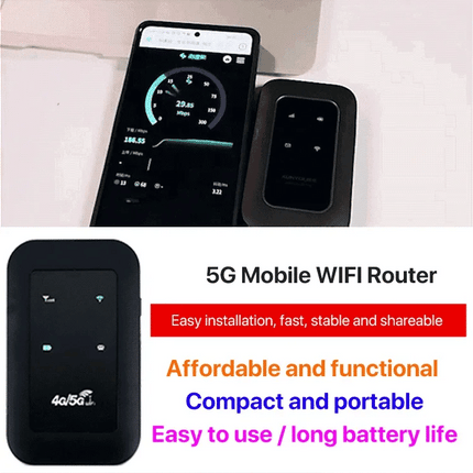 GoNet™ Draagbare 5G WiFi-router | Supersnel internet, altijd en overal