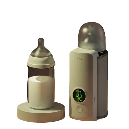WarmEase™ Draagbare Babyflessenwarmer | Altijd de perfecte temperatuur, waar je ook bent