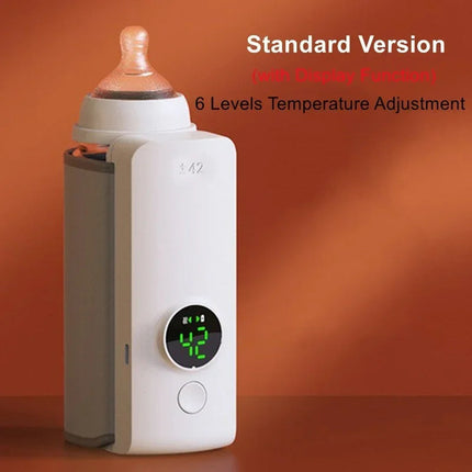 WarmEase™ Draagbare Babyflessenwarmer | Altijd de perfecte temperatuur, waar je ook bent
