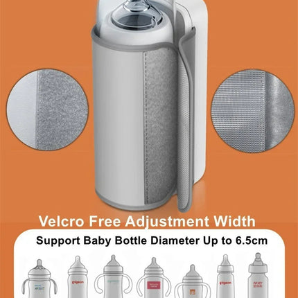 WarmEase™ Draagbare Babyflessenwarmer | Altijd de perfecte temperatuur, waar je ook bent