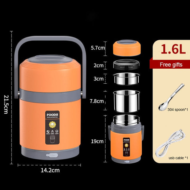 HeatMeal™ Draagbare Lunchbox | USB-verwarmd voor warme maaltijden onderweg