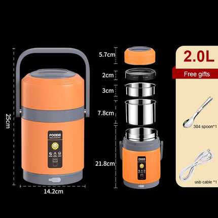 HeatMeal™ Draagbare Lunchbox | USB-verwarmd voor warme maaltijden onderweg