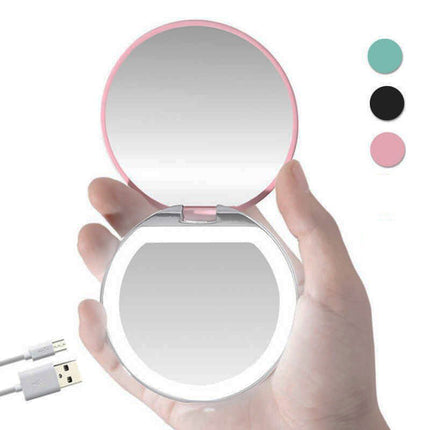 GlowMirror™ Draagbare Make-up Spiegel | Altijd perfect zicht, waar je ook bent
