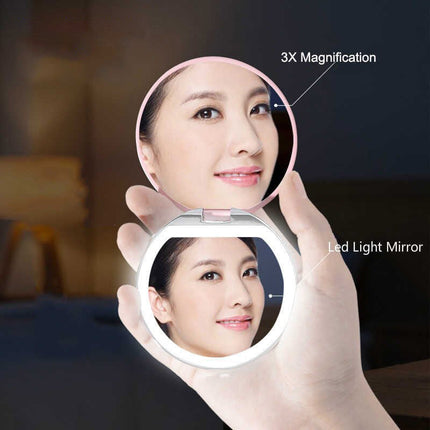 GlowMirror™ Draagbare Make-up Spiegel | Altijd perfect zicht, waar je ook bent