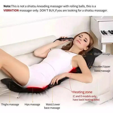 RelaxBack™ Rugkussen | Warmte en vibratie voor diepe ontspanning en extra comfort