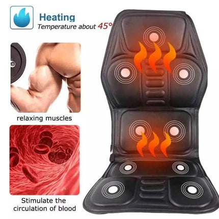 RelaxBack™ Rugkussen | Warmte en vibratie voor diepe ontspanning en extra comfort